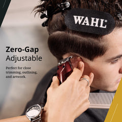 Wahl Professional cordless detailer Li T ergonomic grip enables comfortable long sessions.