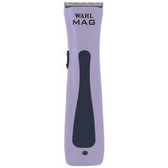 Wahl Professional Sterling MAG cordless trimmer lavender-navy closeup for quiet, precise styling