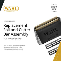 Wahl Professional Vanish cutter bar detail highlighting durable construction.