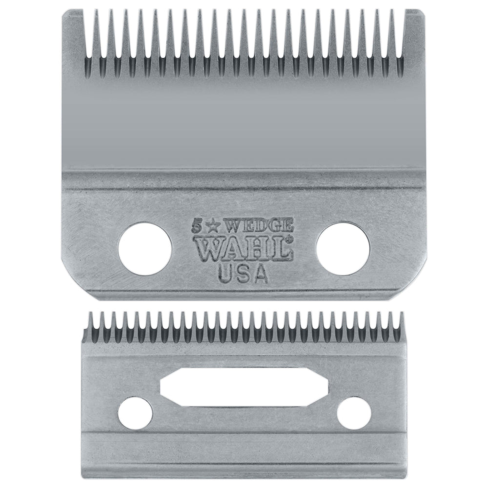 Wahl Professional Wedge Blade closeup for precision cutting and clean barber edges.