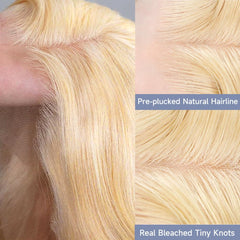 Waimro 613 wig 210-density body wave highlights a full, voluminous look