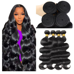 WAITWO 12A hair bundles 20 inch body wave closeup for seamless daily styling