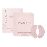 Wander Beauty Baggage Claim eye patch closeup with rose-gold foil for brightening and hydration.