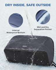 WANDF Toiletry Bag 360 hook for versatile bathroom and gym hangs.