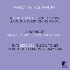 Watercolors Ice Whip close-up showing foamy texture and icy pigments for cool-toned hair.