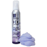 Watercolors Ice Whip leave-in conditioning foam with violet tint to neutralize brassy tones during styling.