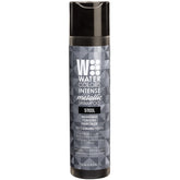 Watercolors Steel shampoo front shows color deposit for refreshing shade between salon visits.
