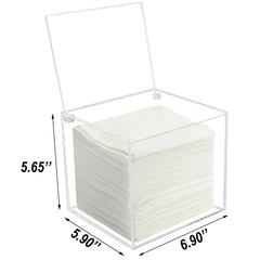 Watpot disposable face towel box with lid open demonstrating easy access to XL towels.