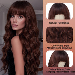 WAVE&BREEZE 26inch wavy curls shows lasting volume for glamorous evenings.