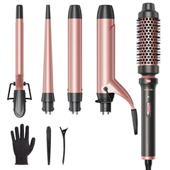Wavytalk 5-in-1 curling set barrel collection shows versatile styling options for every day