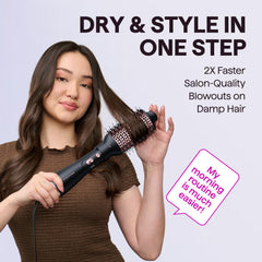 Wavytalk Air Sculpt 4-in-1 round brush creates smooth, frizz-free blowouts