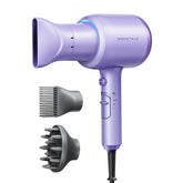 Wavytalk blow dryer front view shows compact design for precise styling.