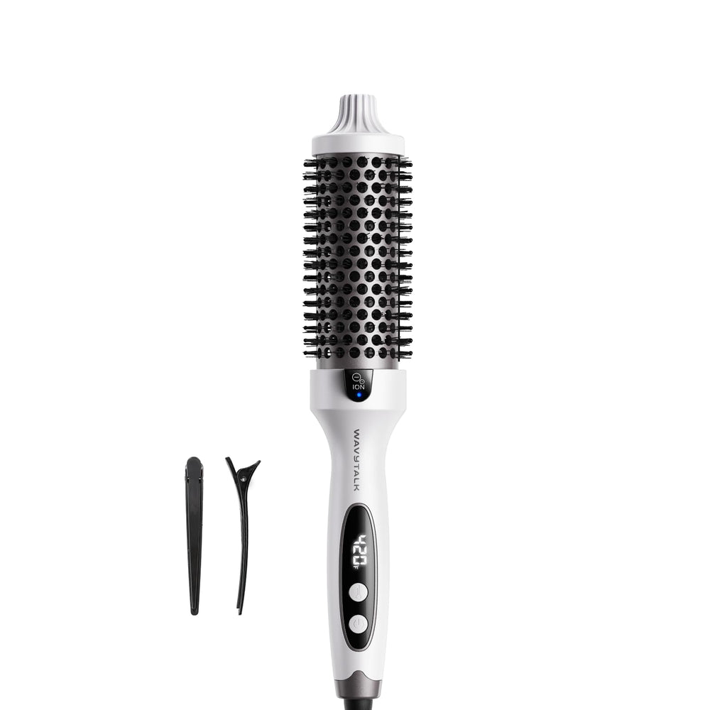 Wavytalk Blowout Boost thermal brush front view for salon-ready volume at home