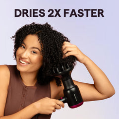Wavytalk diffuser attachment enhances natural curls with defined texture and reduced frizz.