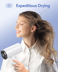 Wavytalk hair dryer 1875W motor delivers strong airflow for faster drying.