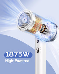 Wavytalk hair dryer with diffuser attached for curl definition and soft waves.