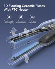 Wavytalk Mini Flat Iron heats in 15 seconds for fast mornings