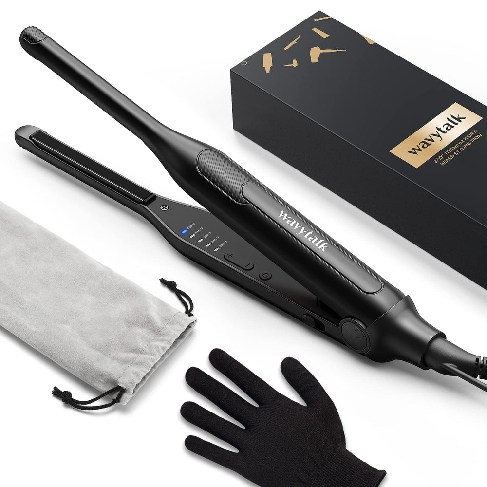 Wavytalk Pencil Flat Iron compact design for quick on-the-go styling