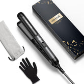 Wavytalk Pro Mini straightener plates close-up for snag-free, smooth hair results.