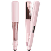 Wavytalk Steam Sesh flat iron front view offers a smooth, frizz-free finish for everyday sleek styles.