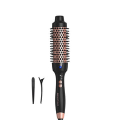 Wavytalk thermal brush ceramic barrel delivers even heat for smooth, frizz-free styling.