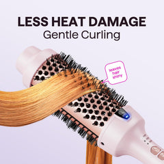 Wavytalk Thermal Brush temperature controls enable customization for different hair types.