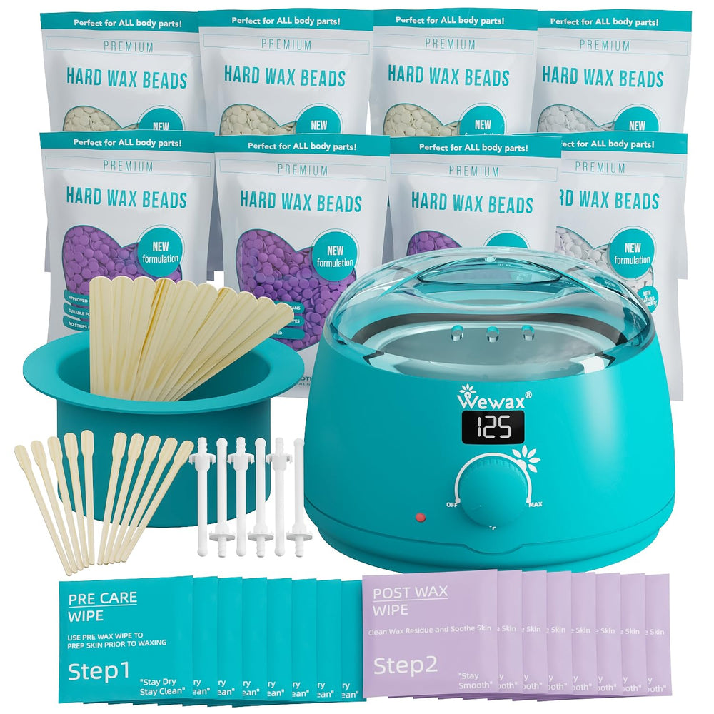 Wax Bear digital wax warmer display shows precise temperature control for at-home waxing.