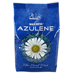 Wax Necessities film hard wax beads Azulene packshot showing pre-melted convenience for fast waxing