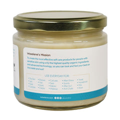 Waxelene Original Aerated Balm applied on arm to hydrate and soften skin.