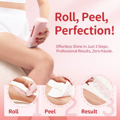 Waxfans Roll-On Wax Kit roller refills provide smooth, even application.