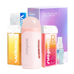 Waxfans Roll-On Wax Kit wax warmer enables quick, mess-free at-home hair removal.