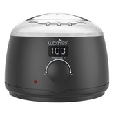 waxkiss digital wax warmer with see-through lid displaying melt progress for precise control