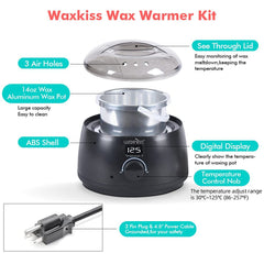 waxkiss non-stick removable pot simplifies cleaning after sessions