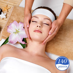 Waydress headbands in soft non-woven fabric, comfortable wear during treatments.