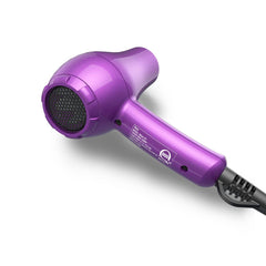 Wazor ceramic ionic technology close-up highlights reduced static and shine.