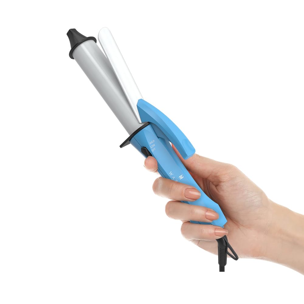 Wazor Ceramic Mini Curling Iron compact design for travel-friendly styling.