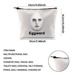 WCGXKO Eggward zipper close-up showing sturdy gold zipper and durability.
