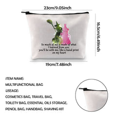 WCGXKO marble print makeup bag internal pocket for cards and cash