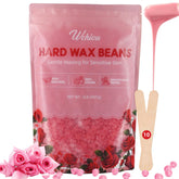 Wchiou hard wax beads rose formula close-up for sensitive skin benefits