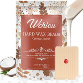 Wchiou coconut formula wax beads packaging indicating sensitive-skin-friendly care