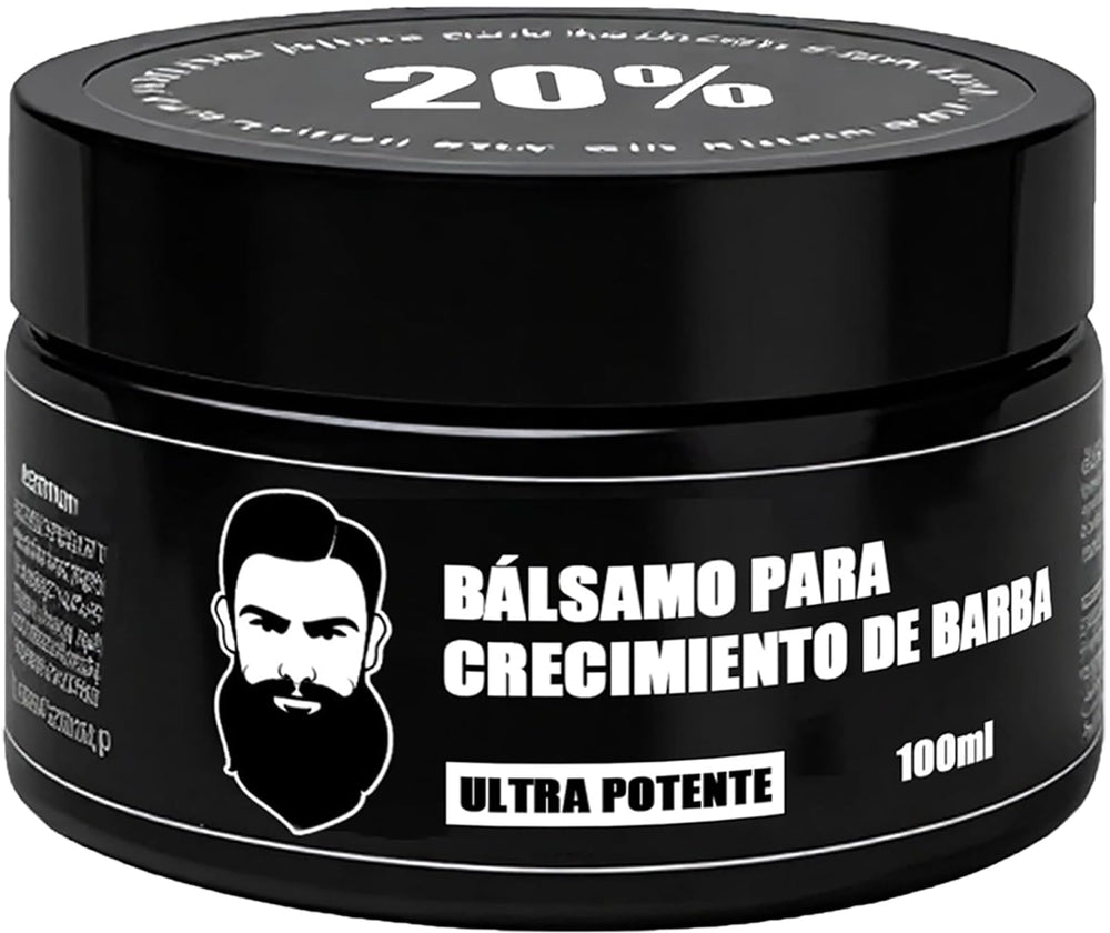 Wdvpue Estimulante Barba balm bottle demonstrates quick absorption for hydrated beard.