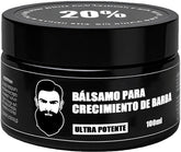 Wdvpue Estimulante Barba balm bottle demonstrates quick absorption for hydrated beard.