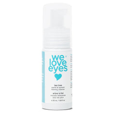 We Love Eyes Tea Tree Eyelid Foaming Cleanser bottle for gentle eyelid cleansing