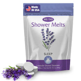 We-Tab shower-steamer lavender-steam fills the shower with calming aromatherapy.