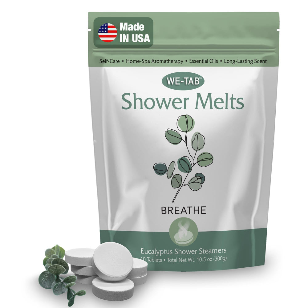 We-Tab Shower Steamers 10-pack front view for a refreshing morning ritual