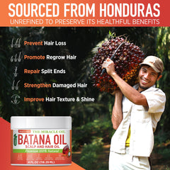 Wealthskin Batana Oil ingredients close-up shows key nutrients.