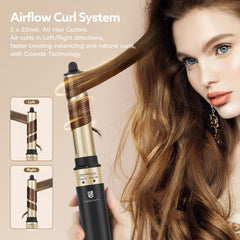 WeBeauty 5-in-1 32mm round brush creates soft bangs and texture