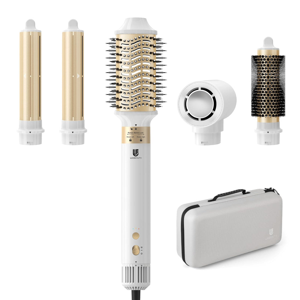 webeauty 5-in-1 hot air brush front view for quick styling