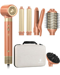 webeauty dual-voltage 6in1 styler front view ready for fast versatile styling