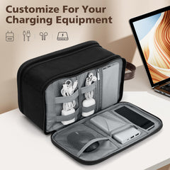 Wedama large-capacity bag fits toiletries and gadgets for quick packing.